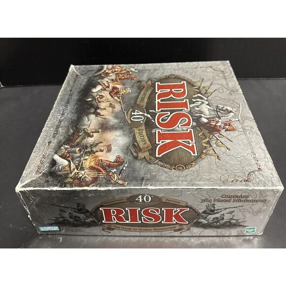 Risk 40th Anniversary Collectors Edition Board Game Hasbro 99% Complete Strategy - Picture 11 of 12